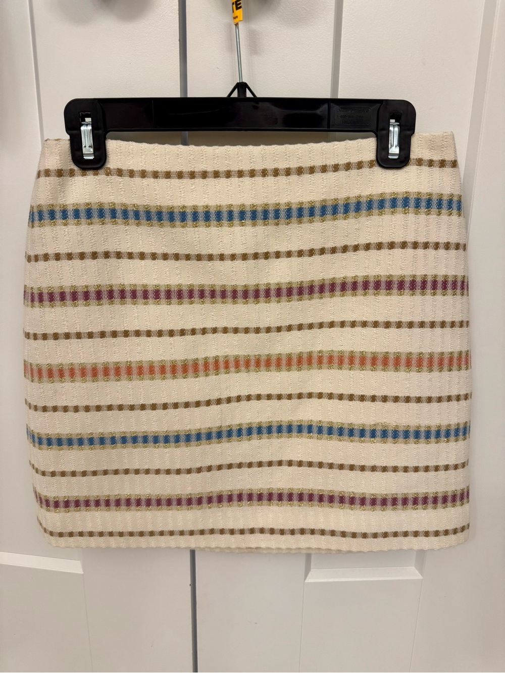 Veronica Beard Ohemia Mini Skirt with Multicolor Stripes